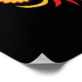 Colossal Print Russuan Folk Art Khokhloma (Hoek)