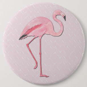 COLOSSAL Roze Flamingo, de knopen van de Spinnen v Ronde Button 6,0 Cm