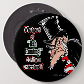 Colossal Scrooge Pinback Button (zwart) (Voorkant /achterkant)