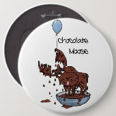Colossale Button of badge, chocolade (Voorkant /achterkant)