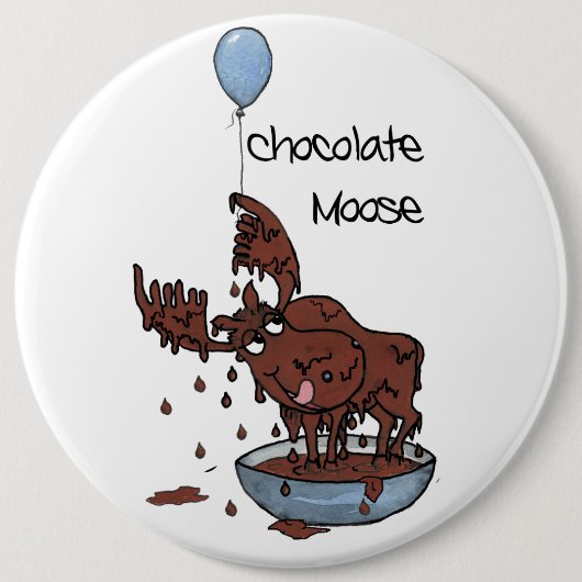 Colossale Button of badge, chocolade (Voorkant)