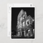 Colosseum à la carte postale de nuit (Devant / Derrière)