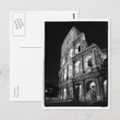 Colosseum bij het Briefkaart van de Nacht (Voorkant / Achterkant)