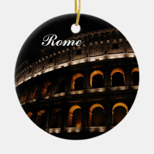 Colosseum bij nachtversiering keramisch ornament