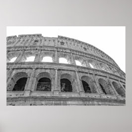 Colosseum Black en White Poster