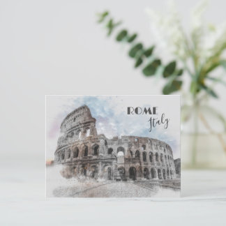  Colosseum Briefkaart - Rome Travel Art