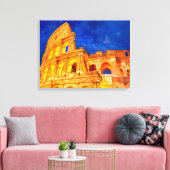 Colosseum Canvas Afdruk (Insitu (Woonkamer))