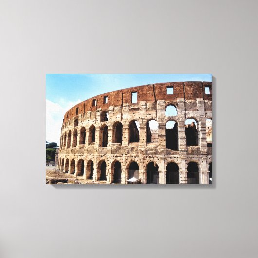 Colosseum in Rome Canvas Afdruk (Voorkant)