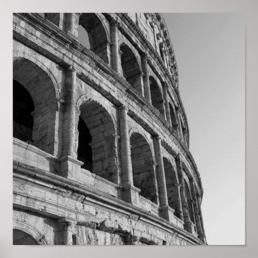Colosseum in Rome. Monumentale Romeinse amfitheate Poster (Voorkant)