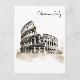 Colosseum, Italië schets Briefkaart