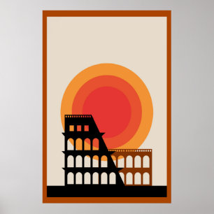 Colosseum, niet bewerkt, , oude esthesie poster