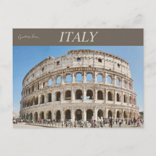 Colosseum of Flavian Amphitheater in Rome Italië Briefkaart