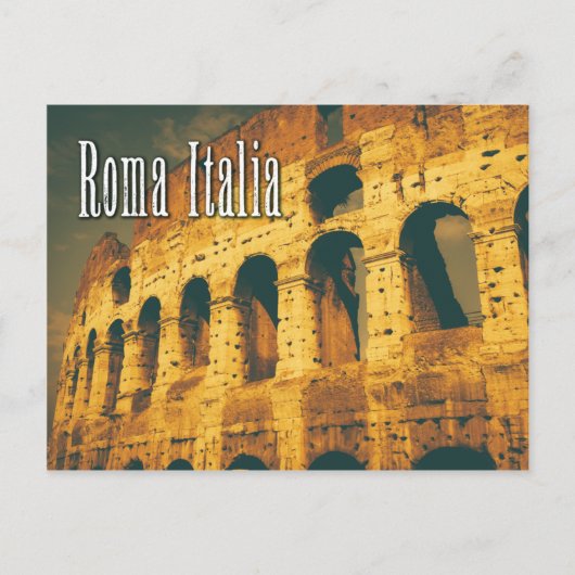  colosseum roma italia briefkaart (Voorkant)