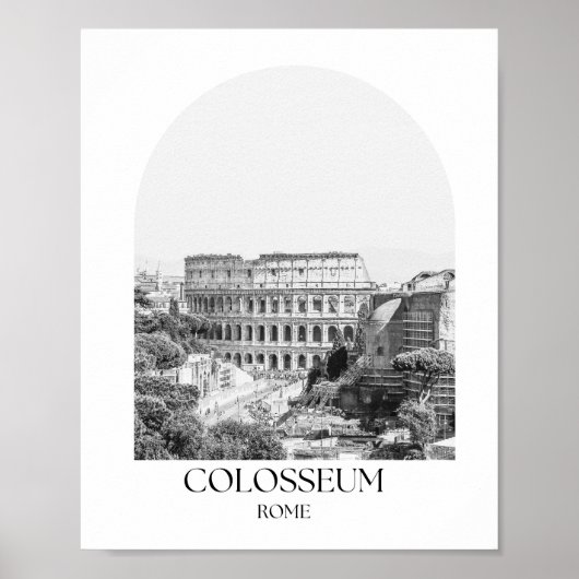 Colosseum Rome Arch Fotoprint Poster (Voorkant)