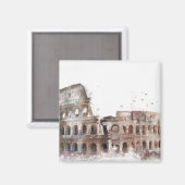Colosseum Rome  Art Magnet Magneet (Voorkant / Achterkant)