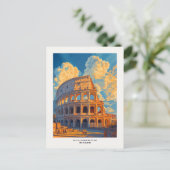 Colosseum Rome Carte postale de voyage (Debout devant)