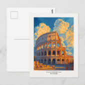 Colosseum Rome Carte postale de voyage (Devant / Derrière)