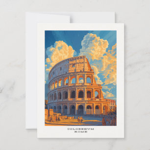Colosseum Rome Carte postale de voyage