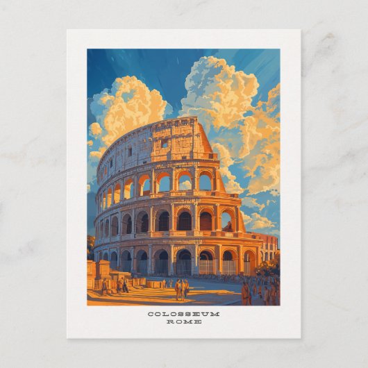 Colosseum Rome Carte postale de voyage (Devant)