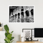  colosseum rome italië poster (Thuiskantoor)