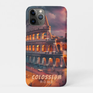 Colosseum Rome Italië Reis in Vintage Stijl iPhone 11 Pro Hoesje
