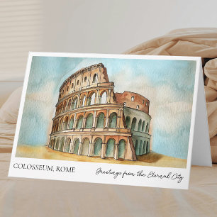 Colosseum Rome Italie Tourisme Carte de voeux