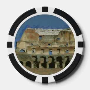 Colosseum schilderij, Rome Pokerchips