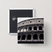 Colosseum Vierkante Button 5,1 Cm (Voorkant /achterkant)