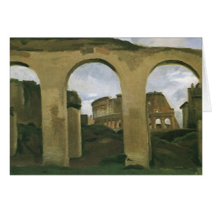 Colosseum vu à travers les arcades à Rome, Italie