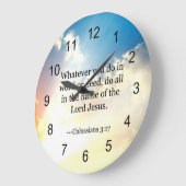 Colossiaans, 3:17, Christelijke Bijbelscripts Grote Klok (Hoek)