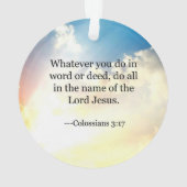 Colossian 3:17, Christian Bible Scripture, (dos)