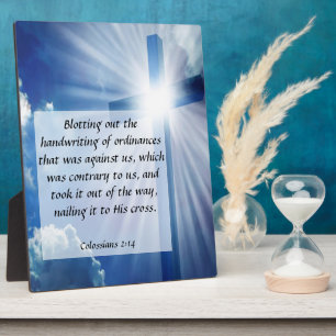 Colossians 2:14 Plaque Fotoplaat