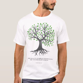 Colossians 2:7 - Opgerold en opgebouwd T-shirt