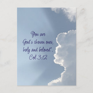  Colossians 3:12 Inspirational Bible Quote  Briefkaart
