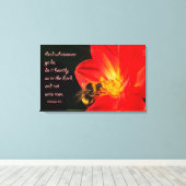 Colossians 3:23 op wandkunst canvas afdruk (Insitu (Houten vloer))