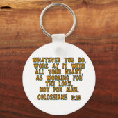 Colossians 3:23 sleutelhanger (Voorkant)