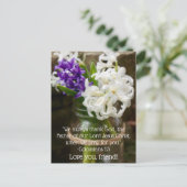 Colossiens 1:3 Carte postale Hyacinthe (Debout devant)