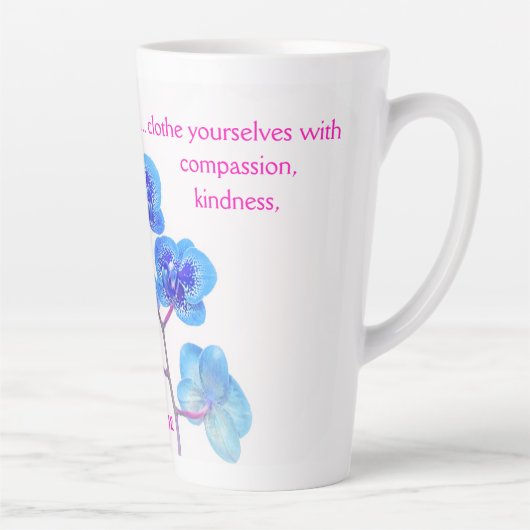 Colossiens 3:12 Latte Mug (Droite)