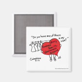 Colossiens 3:12 Rouge Heart Magnet (Recto/Verso)