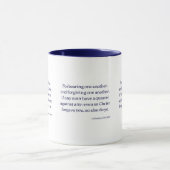 Colossiens 3:13 KJV Bible Verse Mug à deux tons (Centre)