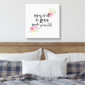 Colossiens 3:14 Impression de toile (Insitu(Chambre))