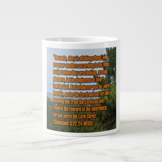 Colossiens 3:22-24 WEBU Mug (Devant)