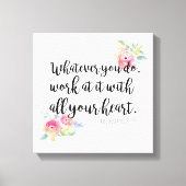 Colossiens 3:23 Impression de toile (Recto)