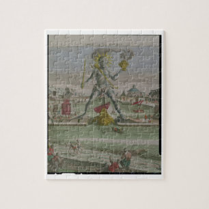 Colossus of Rhodos, details van de strootstaaf Legpuzzel