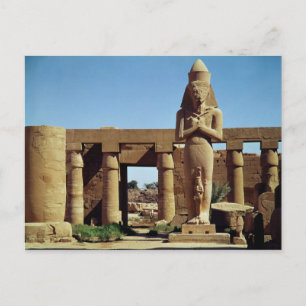 Colossus van Ramses II: standbeeld van Ramses Briefkaart