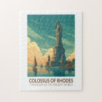Colossus van Rhodos Zeven Wereldwonderen Kunst