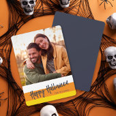 Colour Block Candy Corn Happy Halloween Foto Kaart