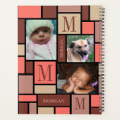 Colour Block Coral 6 Foto Chic School Planner (Achterkant)