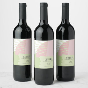 Colour Block Wedding Cheers Spring ID740 Wijn Etiket