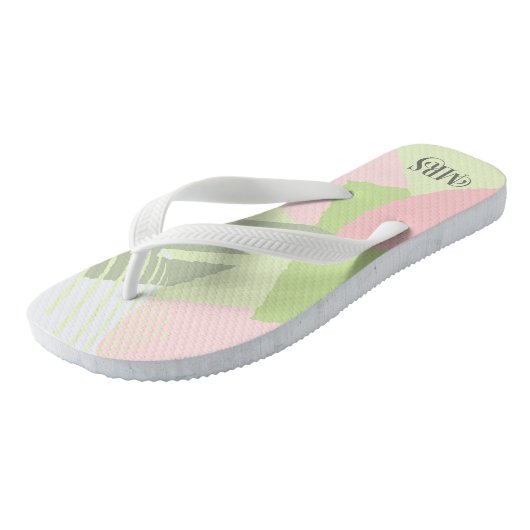 Colour Block Wedding Mrs Bride Spring ID740 Teenslippers (Schuin)